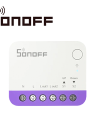 MINI INTERRUPTOR ON/OFF  WIFI PARA PERSIANAS SONOFF MINI-RBS  COMPATIBLE CON GOOGLE HOME/ ALEXA/APPLE HOME / MATTER / CONTROLABLE DESDE  LA APP / WIFI 2.4 GHZ/ CARGA DE 1 AMP MAXIMO