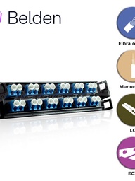 FRAME FX ECX MONOMODO BELDEN FFSX12LD / OS2 / AZUL / LC DUPLEX / 12 PUERTOS