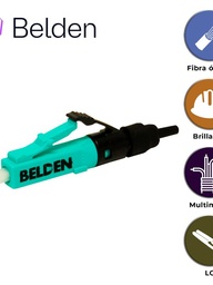 CONECTOR FX BRILLIANCE MULTIMODO BELDEN AX105202-S1 / OM3 / AQUA / LC