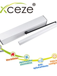 Brazo Automatico Abrepuerta Batiente Axceze Modelo Ax-pullbar Ideal Para Puertas De Metal O Madera Con Marco Apertura Hacia Adentro