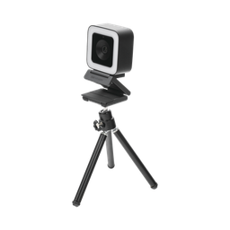Cámara Web ALTA DEFINICIÓN (1080p) / Aro de Luz Interconstruido / Gran Angular / Micrófono Integrado / Conector USB de 2 mts / Fácil de Instalar / Reducción de Ruido Inteligente