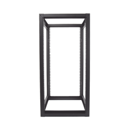 Rack Estándar 19 de 4 Postes, Acero, 24 Unidades, Profundidad Ajustable.