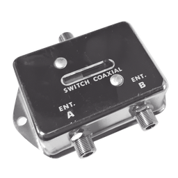 Deslizable Interruptor Coaxial A-B para CCTV, 75 Ohm, 2 Entradas/ 1 Salida, F Hembras.