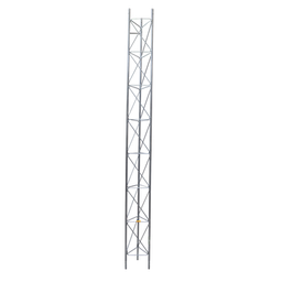 Tramo de Torre Arriostrada de 3m x 45cm, Galvanizado por Electrólisis, Hasta 60 m de Elevación. Zonas Secas.