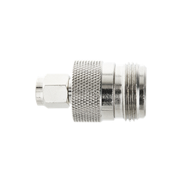 Adaptador en Linea de Conector SMA Macho a N Hembra.