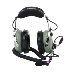 Auriculares de aviación, con micrófono, sobre la cabeza, helicóptero