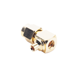Conector SMA Macho en A/R para cable Semi-Rígido de 0.085 de Diámetro , Oro/ Oro/ Teflón..