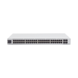UniFi Switch USW-Pro-48, Capa 3 de 48 puertos Gigabit RJ-45 + 4 puertos 1/10G SFP+, pantalla informativa