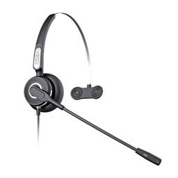 Diadema Con Tecnología AntiShock Para Teléfonos IP FANVIL Y Polycom Micrófono de Cancelación de Ruido y Cable Resistente a Jaloneos
