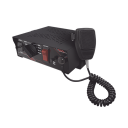 Sirena Vehicular de 100W de Potencia, Con Switch Giratorio de 6 posiciones y Micrófono Integrado de Uso Rudo