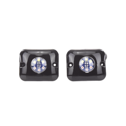Estrobos Ocultos de 6 LED, Color ámbar / claro