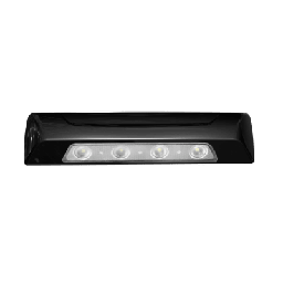 Luz Auxiliar de Escena de 4 LED, Blanco, Lente Transparente, Bisel Negro
