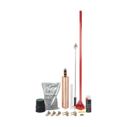 Kit Pararrayo con Accesorios para Protección de Diámetro de 80 m.