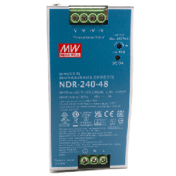 Fuente de Poder Industrial / 240 Watts / Salida 48 VCD / 5 Amp / Montaje Riel Din