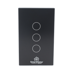 (Wifi) Apagador switch inalámbrico WIFI, control de 3 regresos de carga, 110V