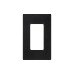 Tapa Color Negro Satin para interruptor o dimmer Lutron, 1 gang, limpio y moderno
