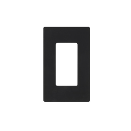 Tapa Color Negro para interruptor o dimmer Lutron, 1 gang, limpio y moderno