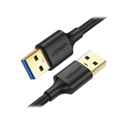 Cable USB-A 3.0 a USB-A 3.0 / 1 Metro / Macho a Macho / Conector Niquelado / Núcleo de Cobre Estañado / Blindaje Múltiple / Velocidad 5Gbps / No Requiere Controlador / Compatible con USB2.0 Y USB 1.1