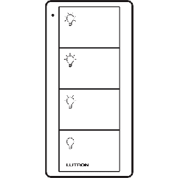 Control PICO 4 botones, 2 grupos, complemente con un atenuador o switch on/off