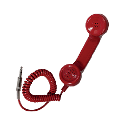 Auricular para el teléfono de emergencia. Con conector jack 6,3 mm.