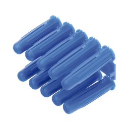 Taquete azul 3/8 para tornillo 12mm x 2 (100pzs) (1105-05100)